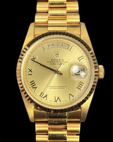 rolex oyster perpetual day date watch